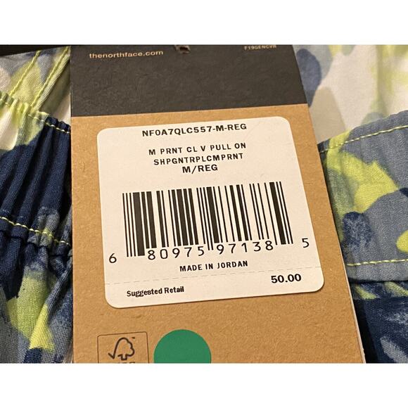 The North Face Tie Dye Shorts Hawaiian Men’s Floral Class V Pull-On Size M NEW - Picture 2 of 2